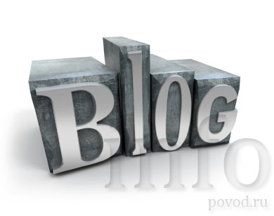 The word Blog written in typescript letters